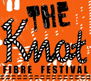 The Knot Fibre Festival logo2 orange black